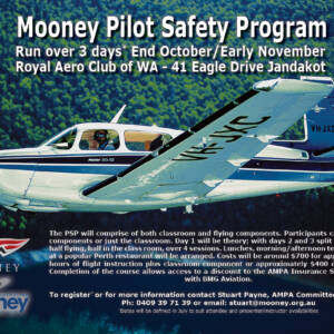 Mooney Pilot Safety Program (PSP) – October / early November 2019