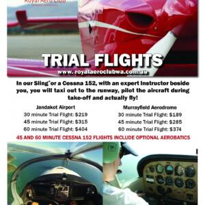 New Sling Trial Flights at Jandakot