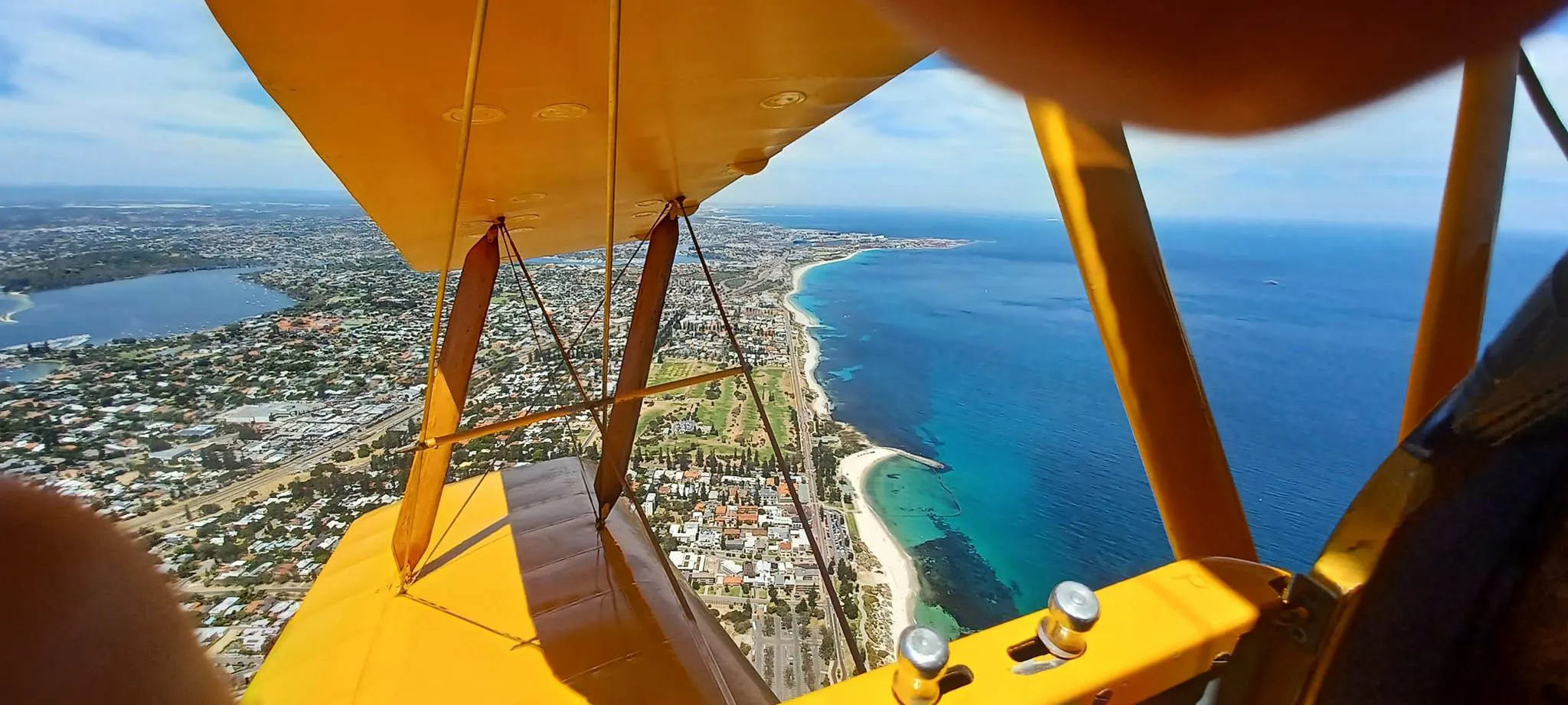 Tiger Moth Cockpick View Over Perth